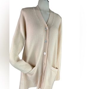 100% Cashmere Sweater By Donna Karan New York Size S Oversized